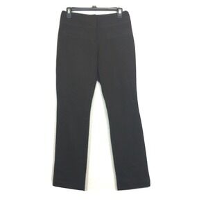 Cache Dress Pant 2 Dark Brown Wide Waist Stretch Straight Leg Contour Collection